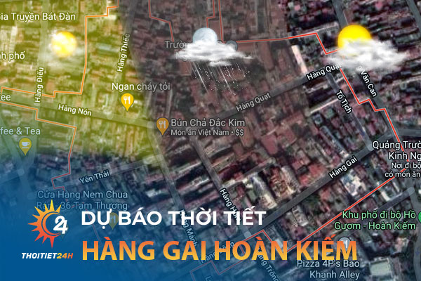 Thời tiết Hàng Gai Hoàn Kiếm Hà Nội