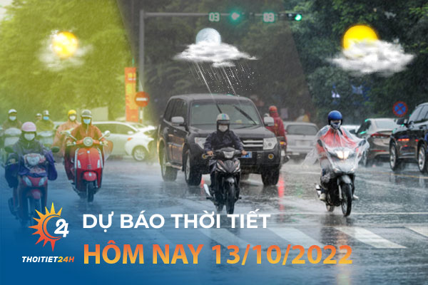 Dự báo thời tiết hôm nay (13/10): Hà Nội nắng, Hồ Chí Minh mưa