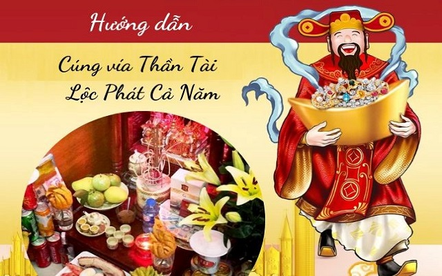 Cách cúng vía ông Thần Tài mùng 10 chuẩn -  Rủng rỉnh cả năm 