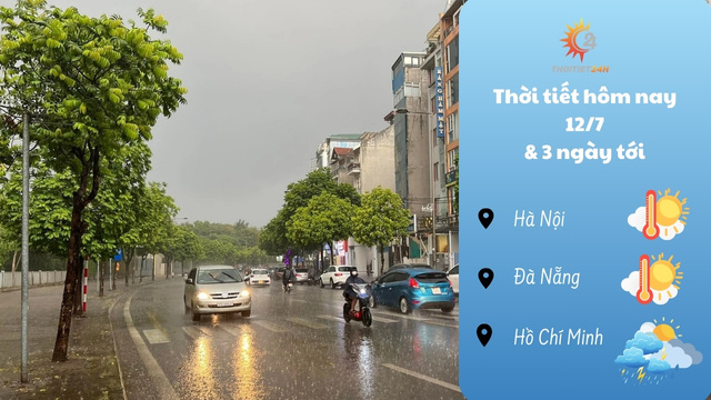 Dự báo thời tiết hôm nay 12/7 & 3 ngày tới: mòn mỏi mong mưa