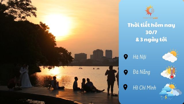 Dự báo thời tiết hôm nay 30/7/2024: miền Trung nắng gắt