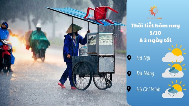 Dự báo thời tiết hôm nay 5/10/2024: nắng trở lại