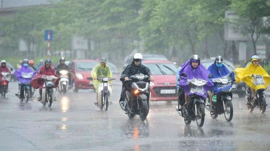 Dự báo khu vực Thanh Hóa có mưa rào và dông