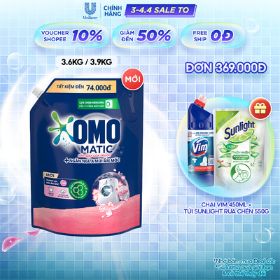Túi nước giặt OMO Matic 3,6kg/ 3,9Kg
