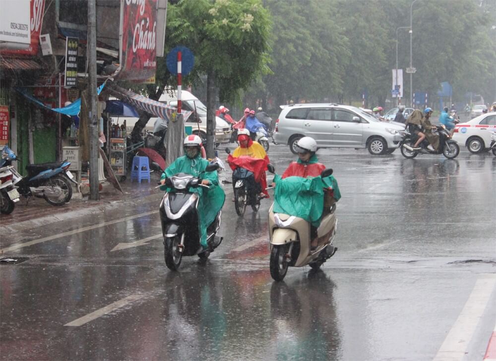 Khu vực Thanh Hóa - Thừa Thiên Huế có mưa rào rải rác