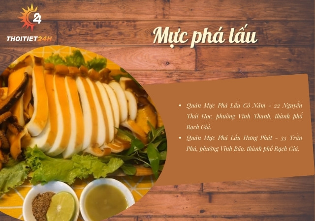 Mực phá lấu thơm ngon lạ miệng