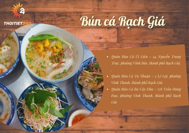 Bún cá Rạch Giá thơm ngon đậm đà 