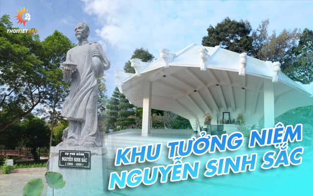 Khuôn viên khu tưởng niệm Nguyễn Sinh Sắc 