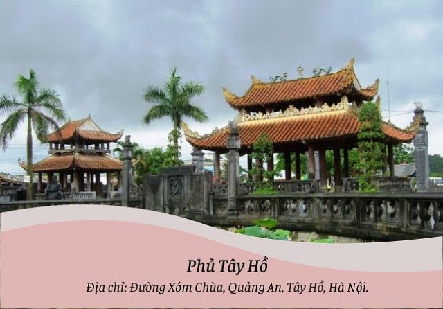 Địa điểm lễ chùa đầu năm ở Hà Nội - Phủ Tây Hồ 
