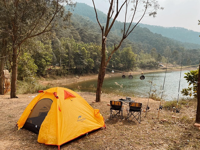 Cắm trại hồ Đồng Đò 
