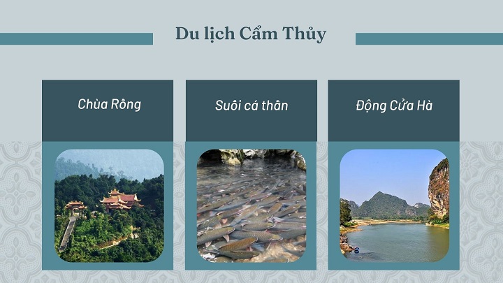 Khám phá các địa điểm du lịch ở Cẩm Thủy Thanh Hóa