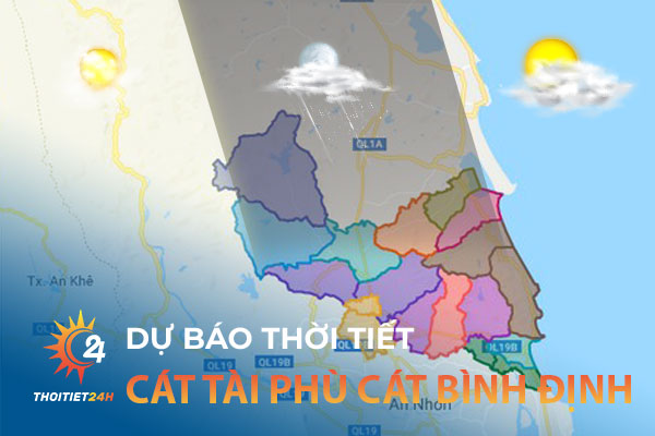 Dự báo thời tiết Cát Tài Phú Cát Bình Định trên trang Thoitiet24h.vn