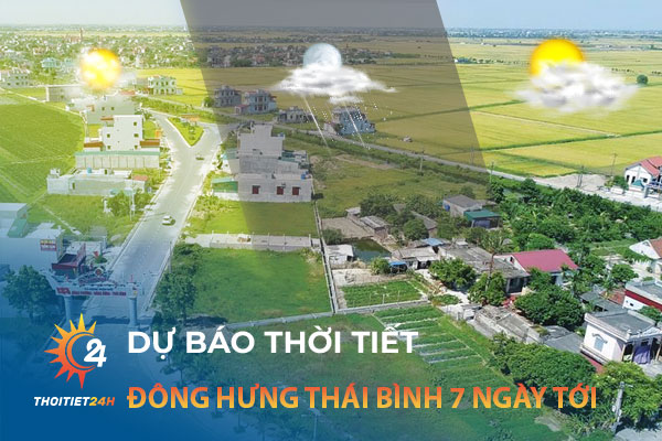 Dự báo thời tiết Đông Hưng Thái Bình 7 ngày tới trên trang Thoitiet24h.vn
