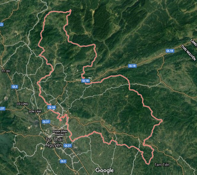 Bản đồ huyện Đồng Hỷ 