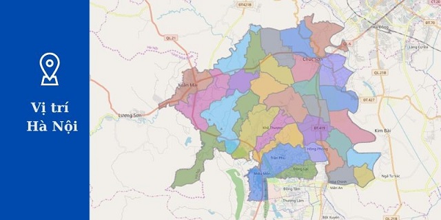 Vị trí địa lý và bản đồ Hà Nội 