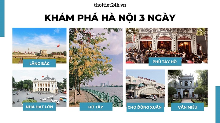 Khám phá các địa điểm du lịch nổi tiếng ở Hà Nội trong 3 ngày