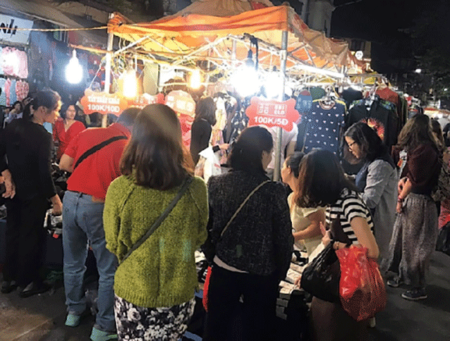 Thời tiết Hà Nội tuần này: Chợ đêm Lĩnh Nam, Hoàng Mai