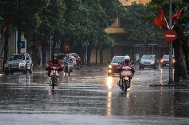 Thành phố Hồ Chí Minh mưa chiều và tối 