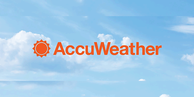 Dự báo thời tiết trên trang Accuweather