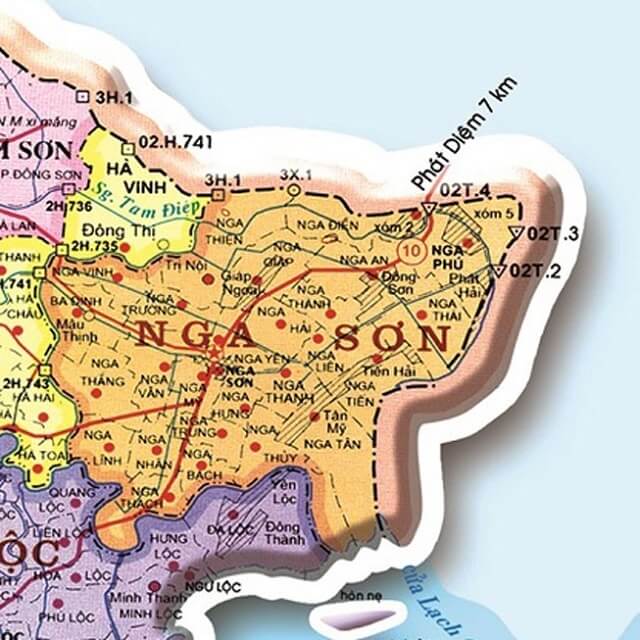 Bản đồ Nga Sơn, Thanh Hóa