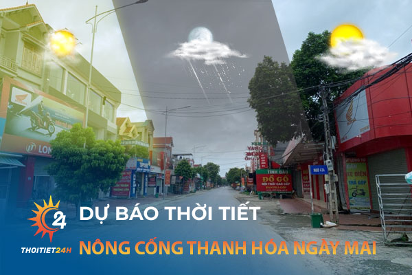 Dự báo thời tiết Nông Cống Thanh Hóa ngày mai trên trang Thoitiet24h.vn