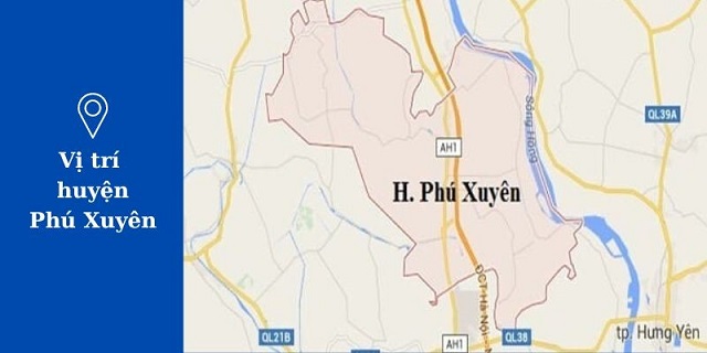 Vị trí huyện Phú Xuyên 