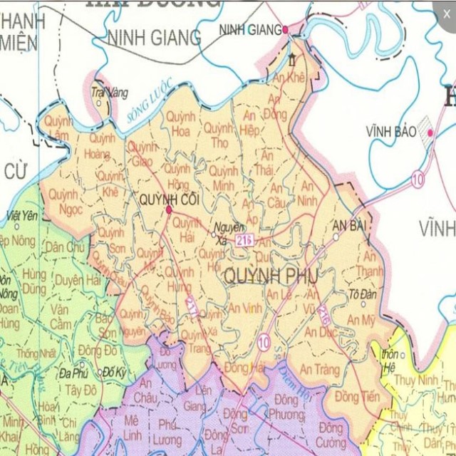 Vị trí địa lý huyện Quỳnh Phụ Thái Bình 