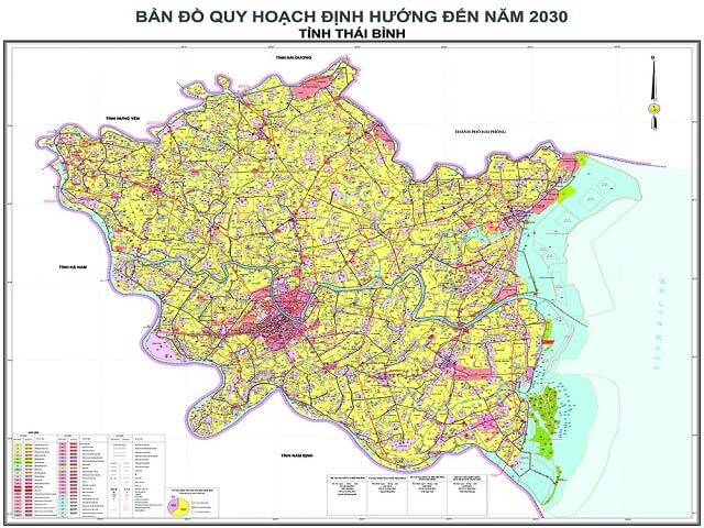Bản đồ huyện Tiền Hải