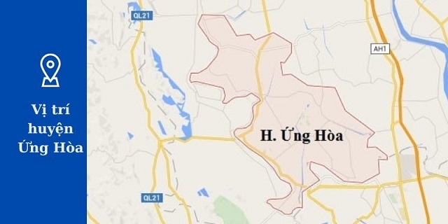 Vị trí địa lý huyện Ứng Hòa 